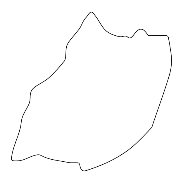 Mapa del distrito de Maracha división administrativa de Uganda Ilustración vectorial