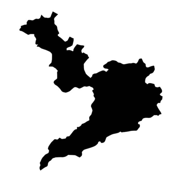Mapa del distrito de Nankana Sahib división administrativa de Pakistán Ilustración vectorial