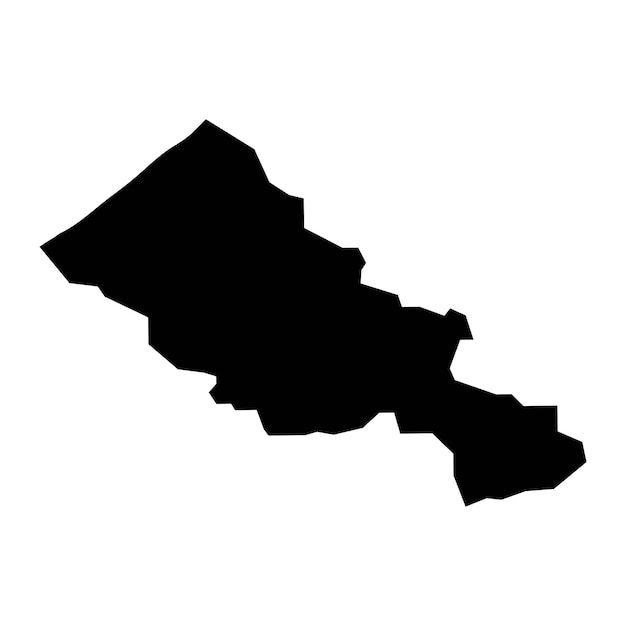 Mapa del distrito de Nibok división administrativa de Nauru Ilustración vectorial