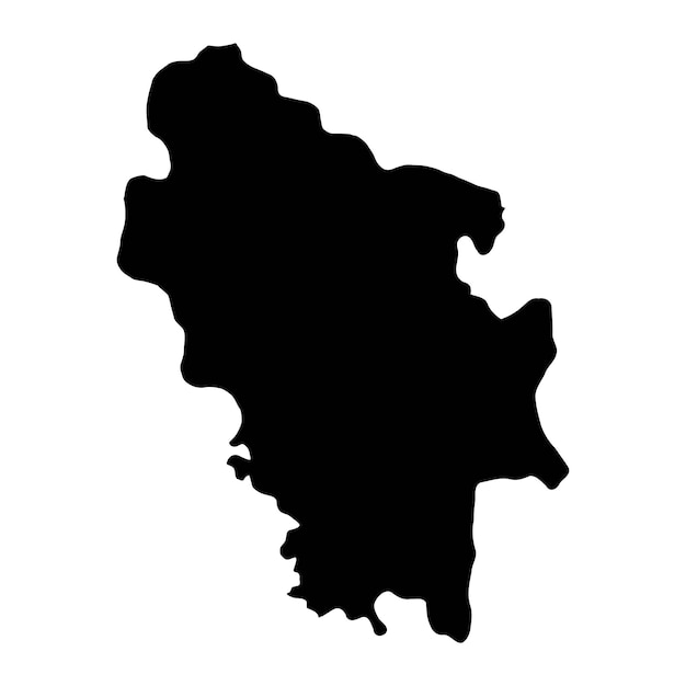 Mapa del distrito de Nisporeni provincia de Moldavia ilustración vectorial