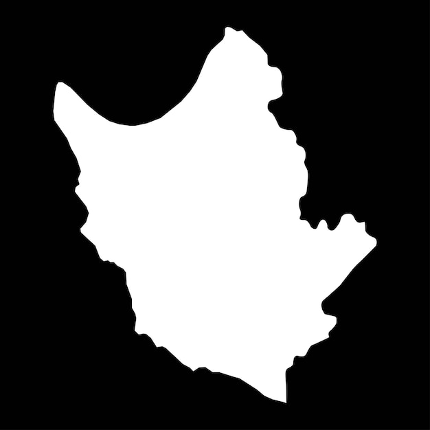 Mapa del distrito de Paphos división administrativa de la República de Chipre Ilustración vectorial