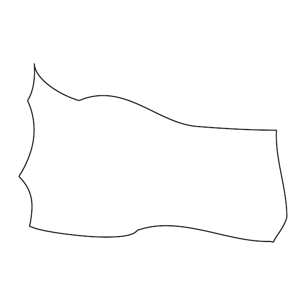Mapa del distrito de Santa Lucija, división administrativa de Malta Ilustración vectorial