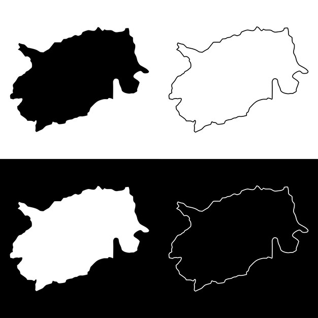 Vector mapa del distrito de trashigang división administrativa de bután