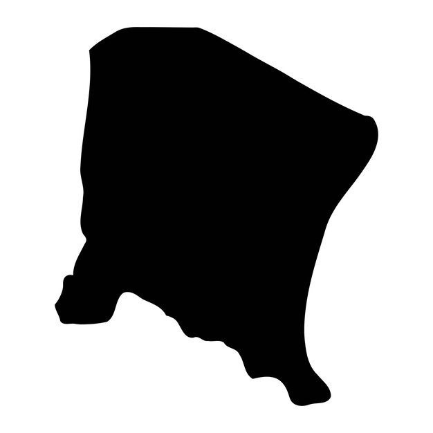 Mapa del distrito de Yumbe división administrativa de Uganda Ilustración vectorial