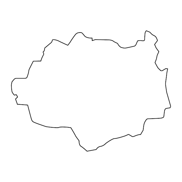 Mapa de Dundgobi división administrativa de Mongolia Ilustración vectorial