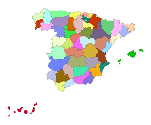 Vector mapa de españa mapa de españa