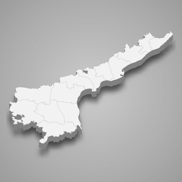 mapa del estado de la India