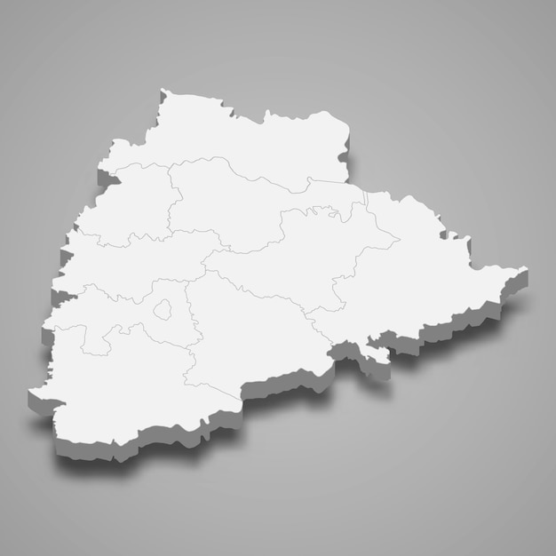 mapa del estado de la India