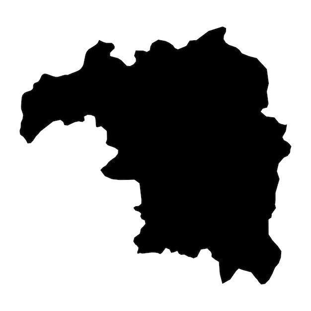 Mapa del estado de Kaduna división administrativa del país de Nigeria ilustración vectorial