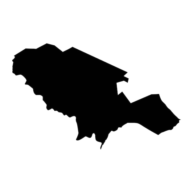 Mapa del estado del río Yei división administrativa de Sudán del Sur Ilustración vectorial