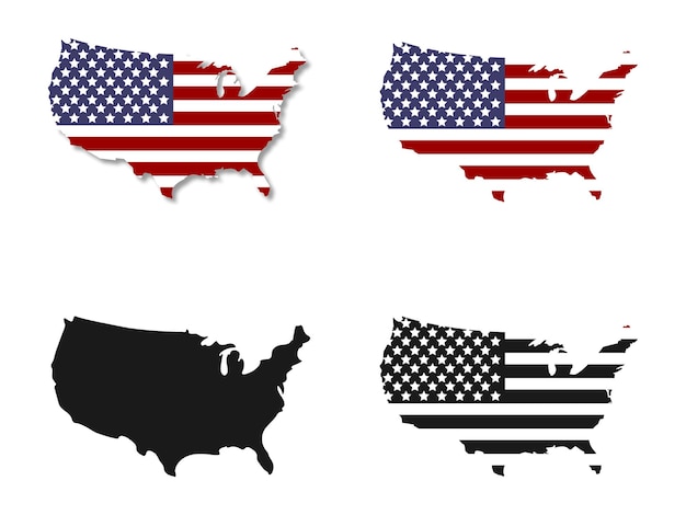 un mapa de los estados unidos de américa y los estados unidas de américa