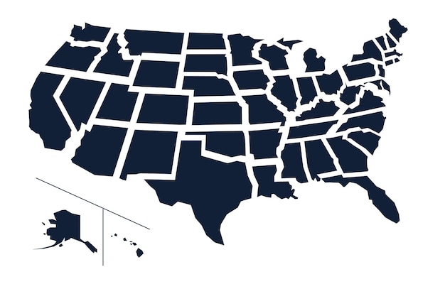 Mapa de los Estados Unidos de América