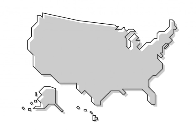 Mapa de estados unidos de america