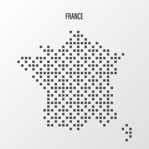 Vector el mapa de francia