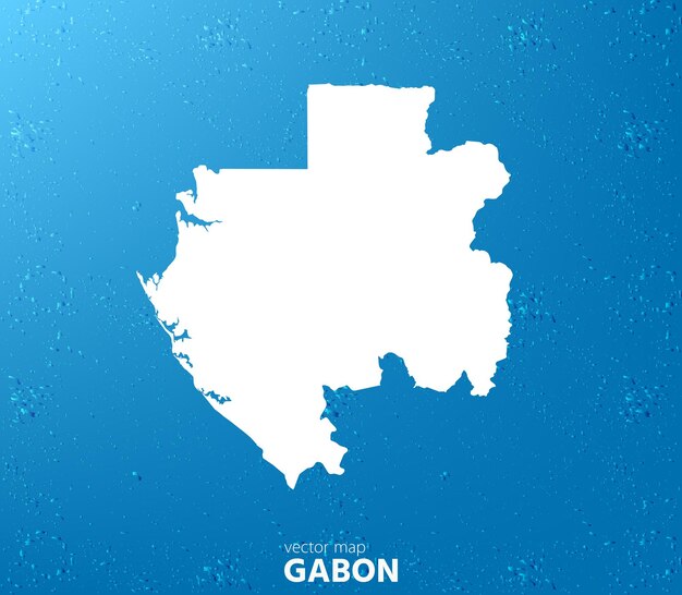 Mapa de Gabón Mapa vectorial para cualquier necesidad