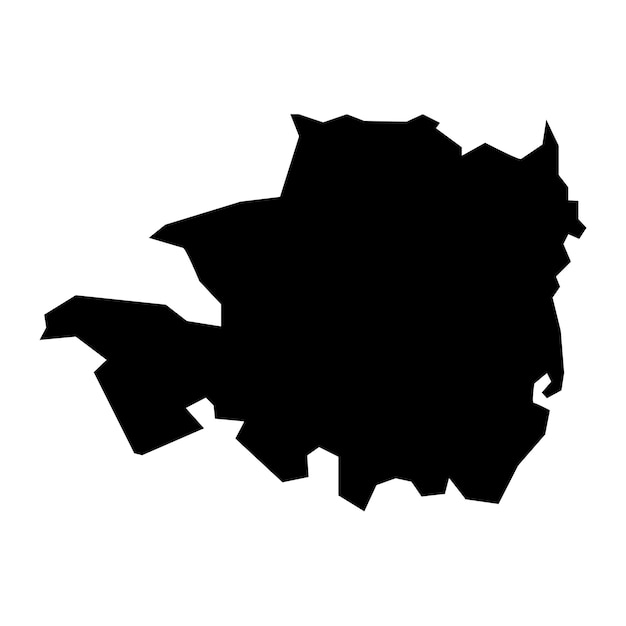 Mapa de la gobernación de Bagdad división administrativa de Irak ilustración vectorial
