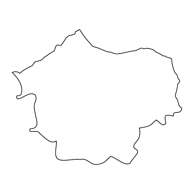 Mapa de la gobernación de Jenin división administrativa de Palestina Ilustración vectorial