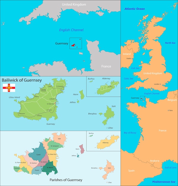 Mapa de guernsey