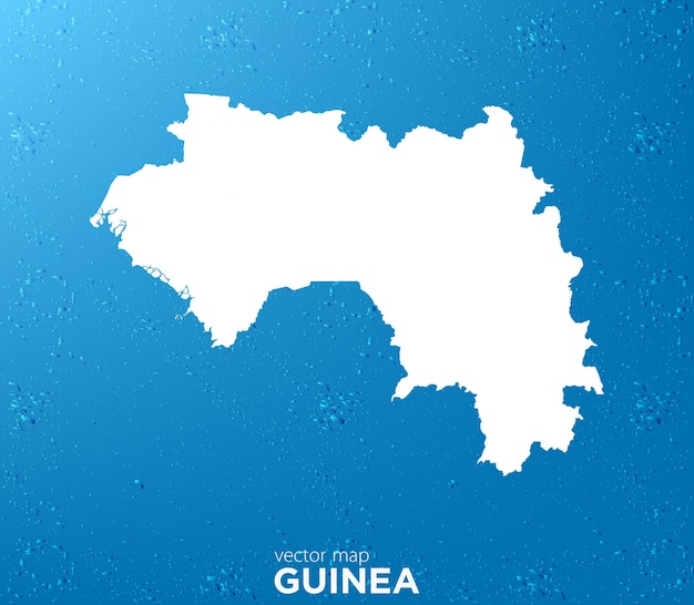 Mapa de Guinea Mapa vectorial para cualquier necesidad