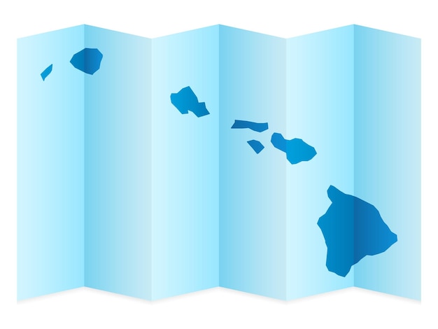 Vector mapa de hawaii