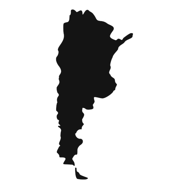 Vector mapa del icono de argentina ilustración simple del icono vectorial del mapa de argentina para la web