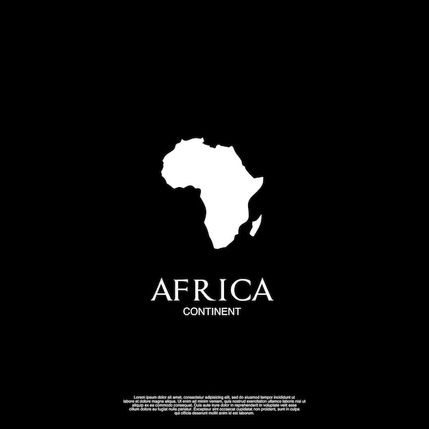 Mapa ilustración continente africano plantilla isla africana fondo aislado