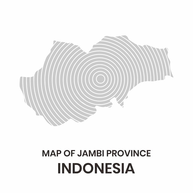 mapa de ilustración vectorial de Jambi