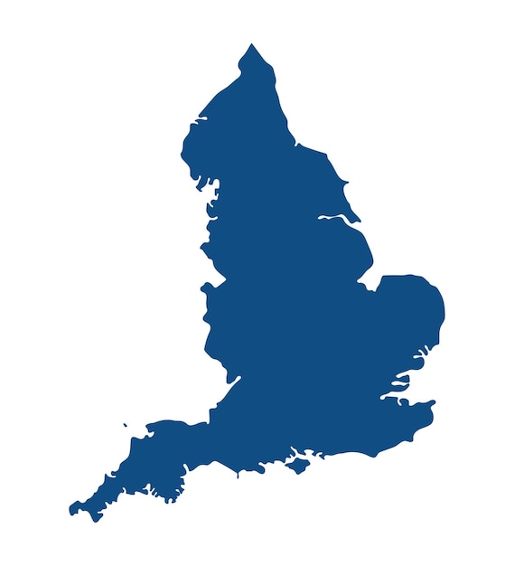 Vector mapa de inglaterra