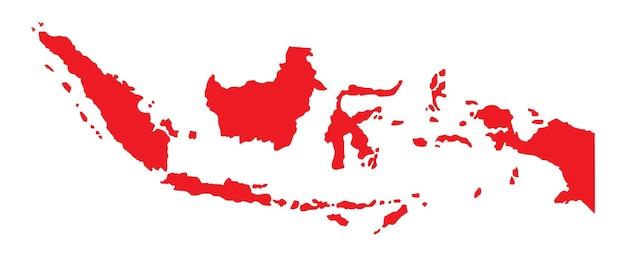 mapa de las islas de indonesia