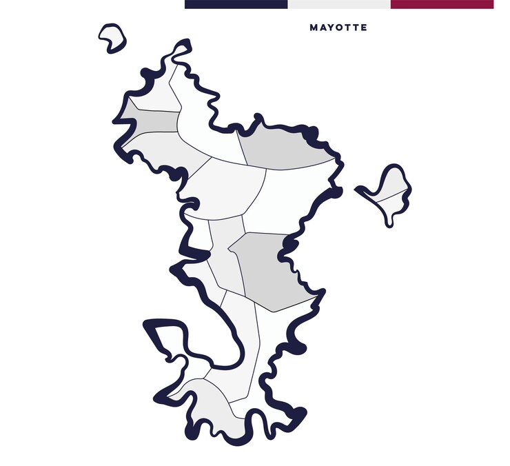 Mapa de las Islas Mayotte