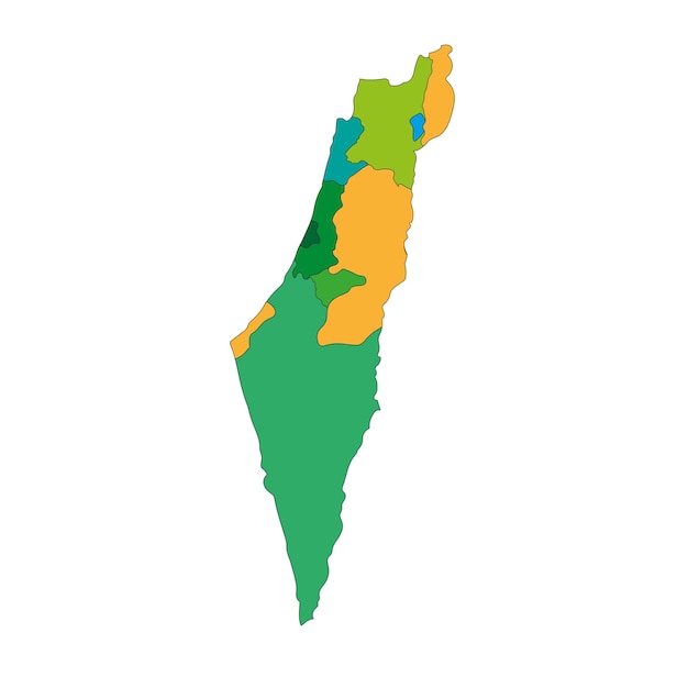 El mapa de Israel