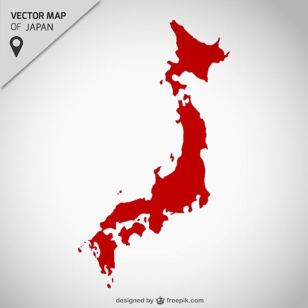 Vector mapa de japón