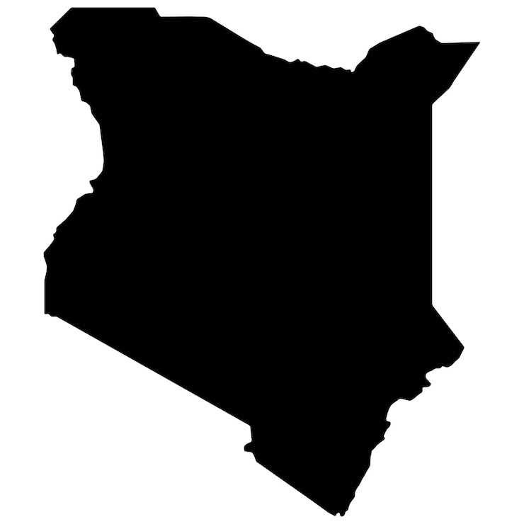 El mapa de Kenia
