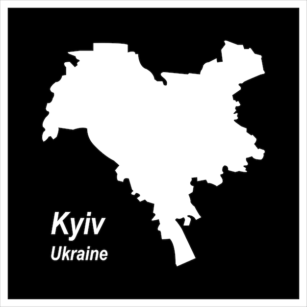 Mapa de Kiev, Ucrania