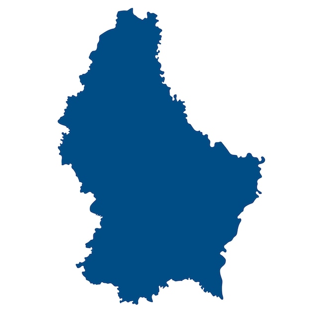 Mapa de Luxemburgo Mapa de Luxemburgo en color azul