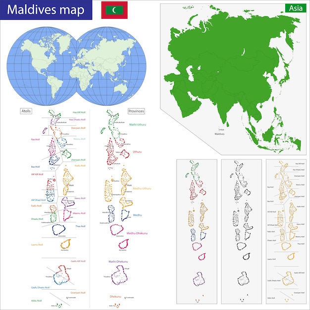 Mapa de maldivas