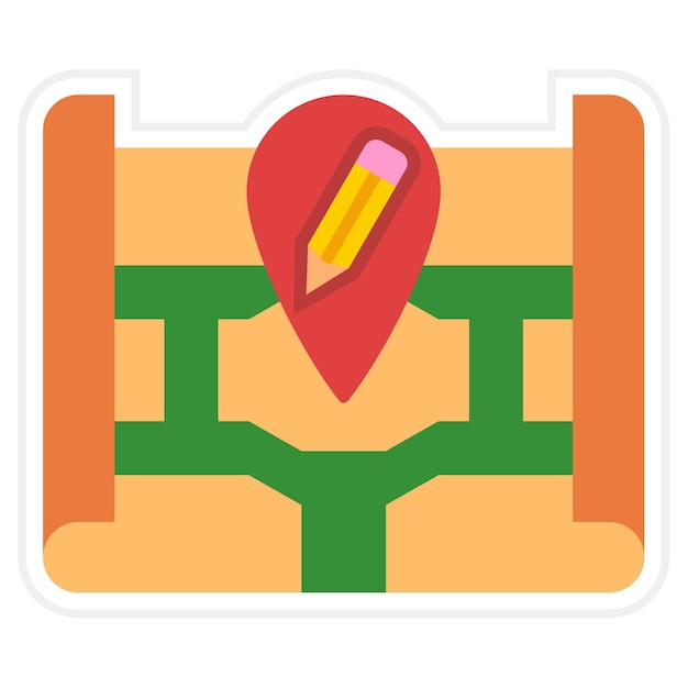 un mapa con un marcador que dice pin en él