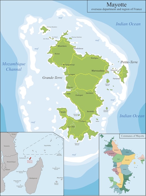 Mapa de Mayotte