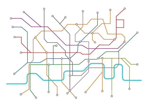 Vector mapa del metro de londres