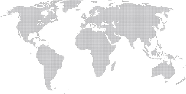 Mapa mundial abstracto del triángulo