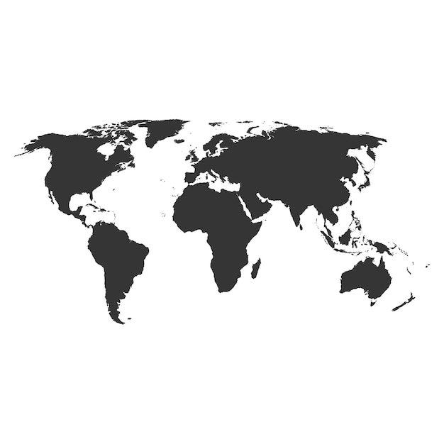 Mapa mundial de la globalización Concepto de conservación del medio ambiente en blanco