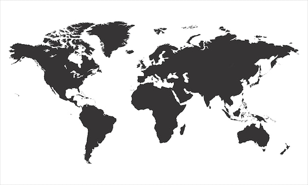 mapa del mundo negro