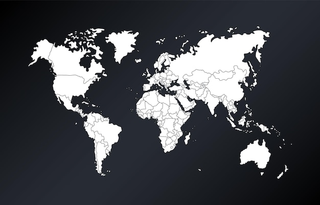 un mapa del mundo con las palabras mapa del mundo