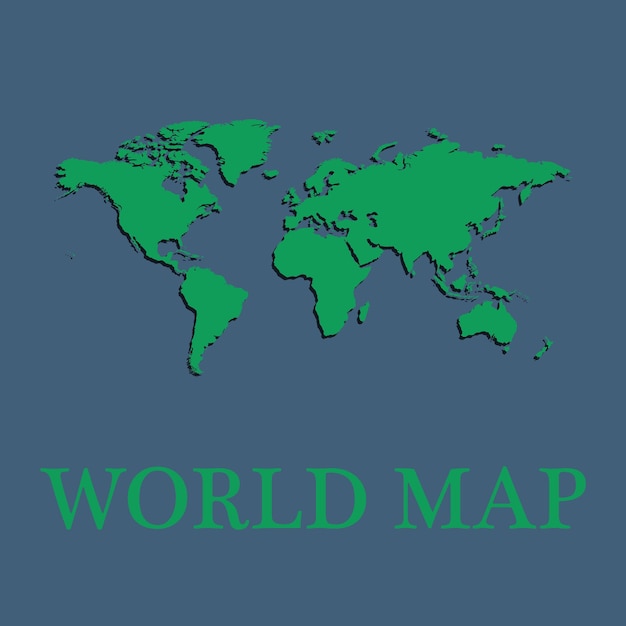 Mapa del mundo vectorial