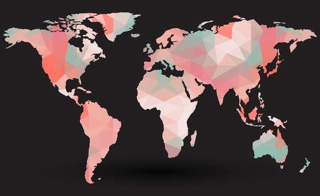 Vector mapa del mundo