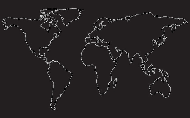 Vector mapa del mundo