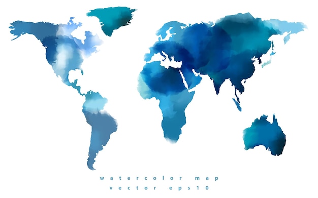 Vector mapa del mundo