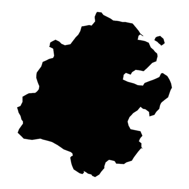 Mapa del municipio de Aabenraa y división administrativa de Dinamarca Ilustración vectorial