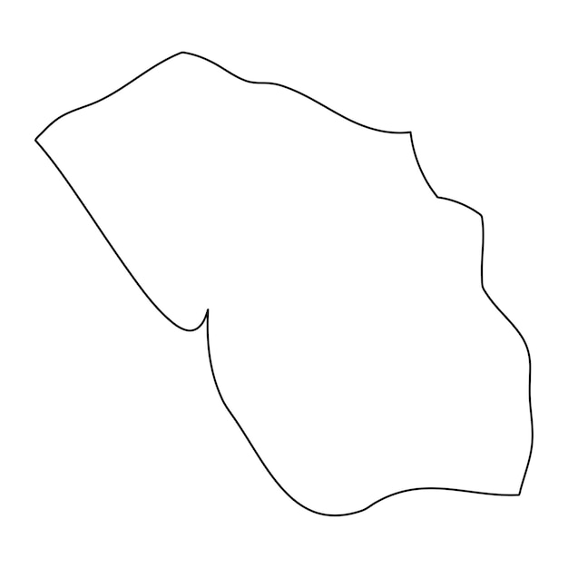 Mapa del municipio de Mosteiros división administrativa de Cabo Verde Ilustración vectorial