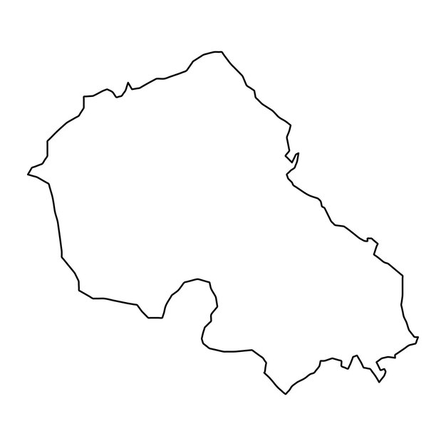 Mapa del municipio de Naestved, división administrativa de Dinamarca Ilustración vectorial